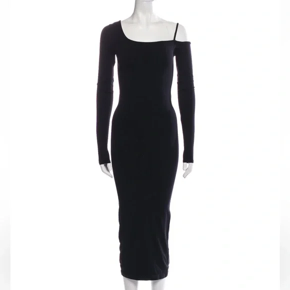 plus black sweater dress Plus Size Midi Sweater Dress main image 0